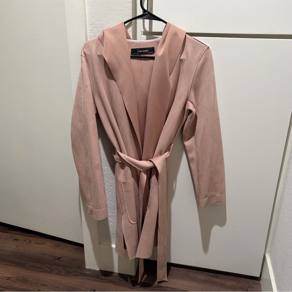 Zara Dusty Rose Robe Jacket - Picture 3 of 5